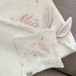 Muslin proizvodi za bebe: jastučnice, prekrivači, trakice, gumice, tetra pelene i donja plahta za krevetić