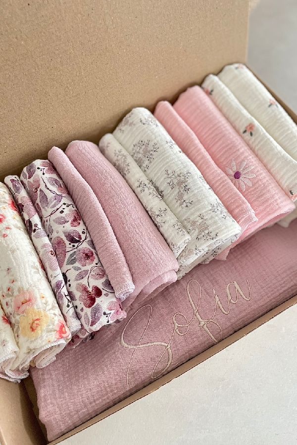 Muslin tetra pelene i personalizirana dekica